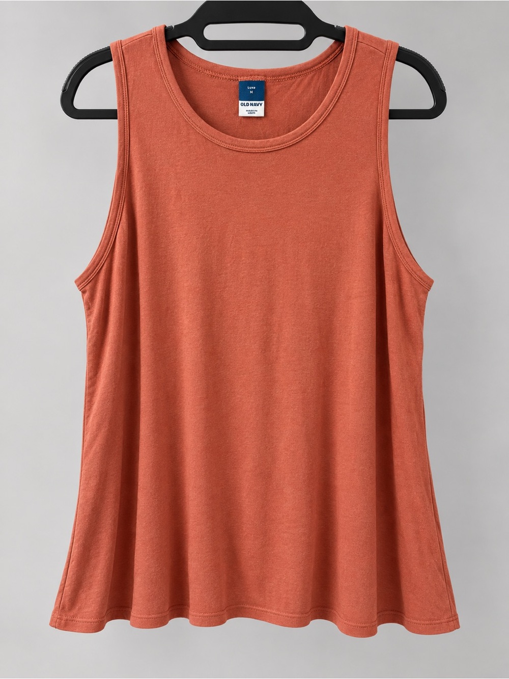 Old Navy Luxe Women’s Medium Rust Orange Sleeveless Tank Top